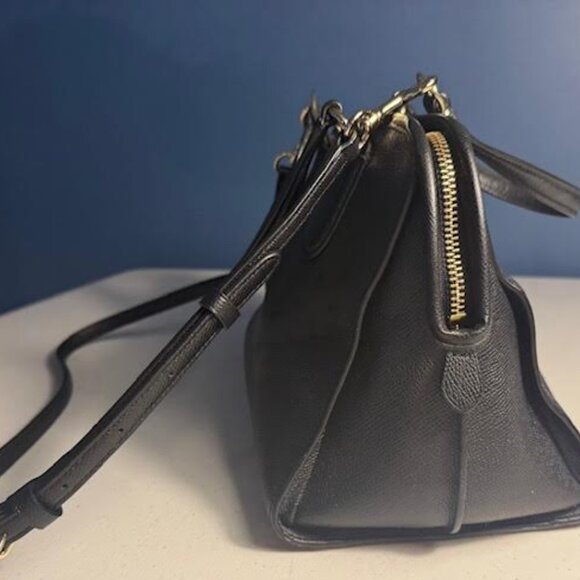 Coach Outlet Pebbled Leather Handbag with Shoulder Strap - Picture 7 of 9